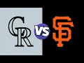 Colorado Rockies vs San Francisco Giants MLB Live Scores Today 2026 Complete Live Scoreboard