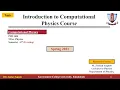 1 - Introduction to Computational Physics Course