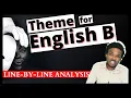 Analysis of Theme for English B CSEC ENGLISH B POETRY LESSON