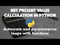 Net Present Value NPV in Python