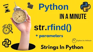 str rfind sub start end - Find Highest Index of Substring in Python Strings