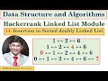 14 Insert in Sorted doubly Linked List Hackerrank Linked List Module