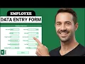 How to Create a Dynamic Excel Form Auto Update With Submit Button