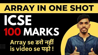 Array ICSE Computer Applications Class 10 Java for Class 10 Array Searching Sorting