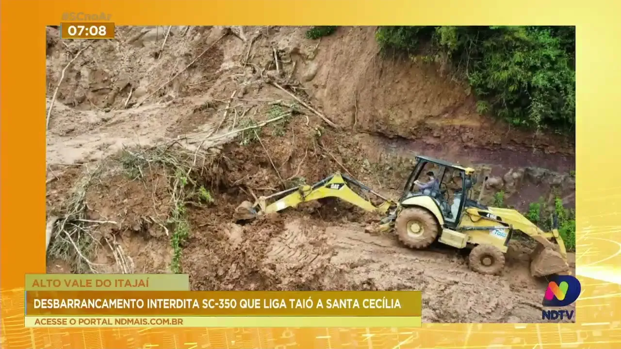 Confira os prejuízos das chuvas na região do Alto Vale do Itajaí