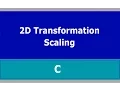 2D Transformation Scaling in C Turbo C