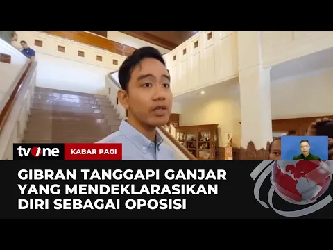 Ganjar Nyatakan sebagai Oposisi, Gibran Tanggapi dengan Santai