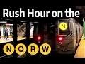 Rush Hour on the N Q R and W Lines at 14th Street - Union Square