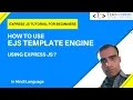 EJS template with Express View Engine js tutorial for beginners in hindi