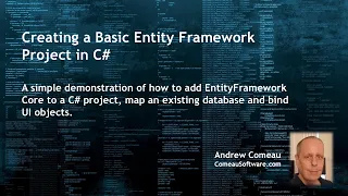 Creating a Basic Entity Framework Project with C and SQLite