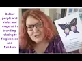 Colour purple and violet and magenta in branding relating to forgiveness and freedom
