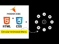 How to create a Cool Circular Menu in HTML CSS