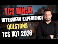 TCS Ninja Interview Questions TCS Ninja Interview Experience Latest TCS Interview Questions