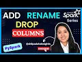 add rename and drop columns Literal in dataframe withcolumn and withcolumnrename in pyspark