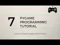 Pygame Tutorial - Collision and Hit Boxes