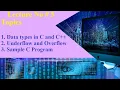 Lecture No 5 Data types Overflow and Underflow