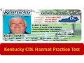 Kentucky CDL Hazmat Practice Test