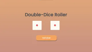 Double-Dice Roller Using HTML CSS and JavaScript with Source Code