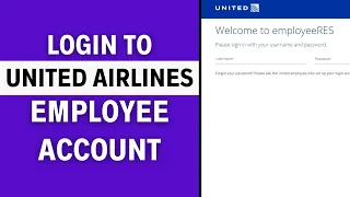 How To Login To United Airlines Employee Account Signing In On United Airlines Employee Account