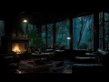 Rain Sound in Forest Heavy Rain on Window for Fall Asleep Quickly Soothing Rainy Day Vibes