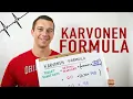 How to use the Karvonen Formula Target Heart Rate Calculation for NSCA CSCS Exam