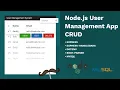 User Management System - Nodejs Express MySQL Express-Handlebars