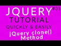 jQuery Tutorial 31 jQuery clone Method Ujjwal Technical Tips