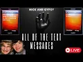 Nick and Gypsy ALL of the text messages