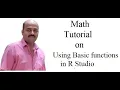 Basic Math functions using R Programming