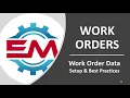 Work Orders - Work Order Data