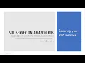Securing your RDS SQL Server Instance