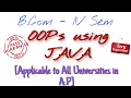 Degree 4th Sem B Com OOPs using Java Important Questions