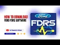 FORD FDRS SOFTWARE Free guide on how to download and install