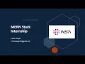 MERN Stack Internship by WebStack Academy