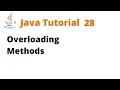 Java Tutorial 28 - Overloading Methods Remastered
