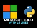 Make Microsoft Logo in Python step by step