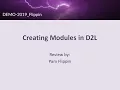 Creating Modules in D2L