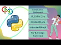Conditional Statement Indented Block Nested Part-1 Python CNC Core Networking Classes