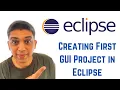 Java swing tutorial using Eclipse - Creating First GUI Project in Eclipse