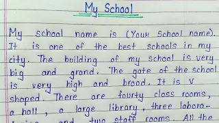 Essay On My School In English My School Short Essay 