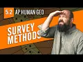 SURVEY Methods Settlement Patterns AP Human Geo Review Unit 5 Topic 2