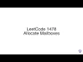 LeetCode 1478 Allocate Mailboxes