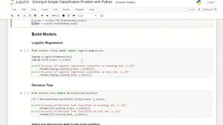 Solving A Simple Classification Problem with Python - Part 2