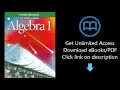 Download Holt Rinehart and Winston Algebra 1 Practice Workbook PDF