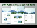 How To Make Website Using HTML CSS Full Responsive Multi Page Website Design Step by Step