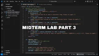 Python Midterm Lab Part 3 User Registration Instructions