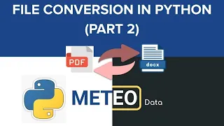 File Conversion With Python Part II PDF to Docx Docx to PDF Python Tips