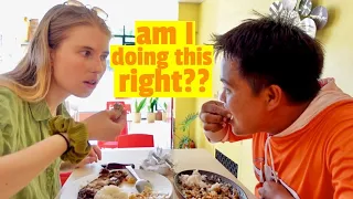 Eating Filipino food for the FIRST TIME!