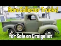 Rare Classic Trucks for Collectors Found on Craigslist