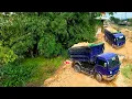 Download Lagu Filling Up The​ Corner​​​, Bulldozer KOMATSU D31P​ Push Forest, Dump Truck unloading